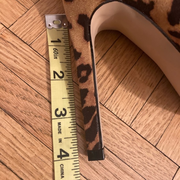 LONDON REBEL LEOPARD STILETTO ANKLE BOOTS - Picture 11 of 11